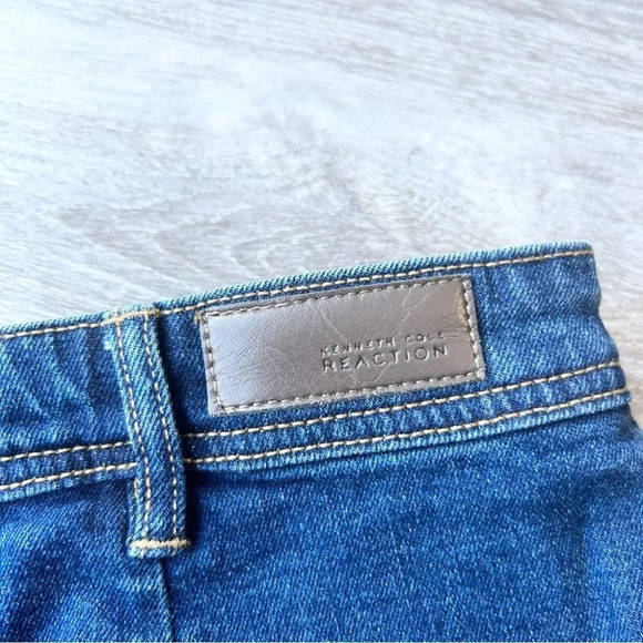 Kenneth Cole Denim A Line Button  Down Skirt - Picture 12 of 14